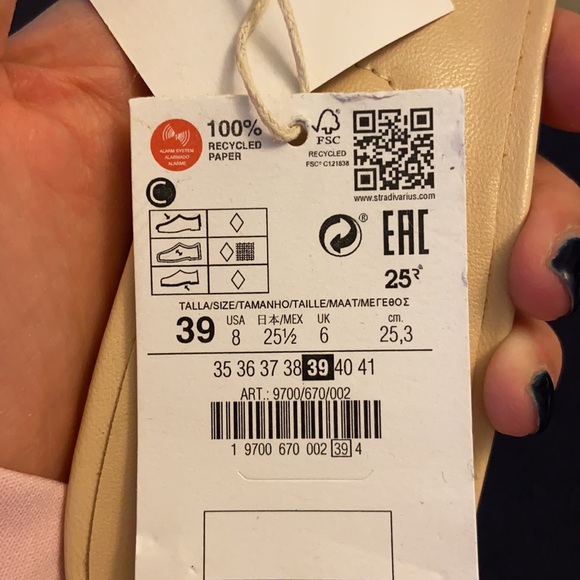 Stradivarius quilted mules in beige - new! - Picture 6 of 7